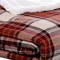 Eddie Bauer - Throw Blanket, Reversible Sherpa Fleece Bedding, Home Decor for All Seasons (Edgewood Red, Throw)